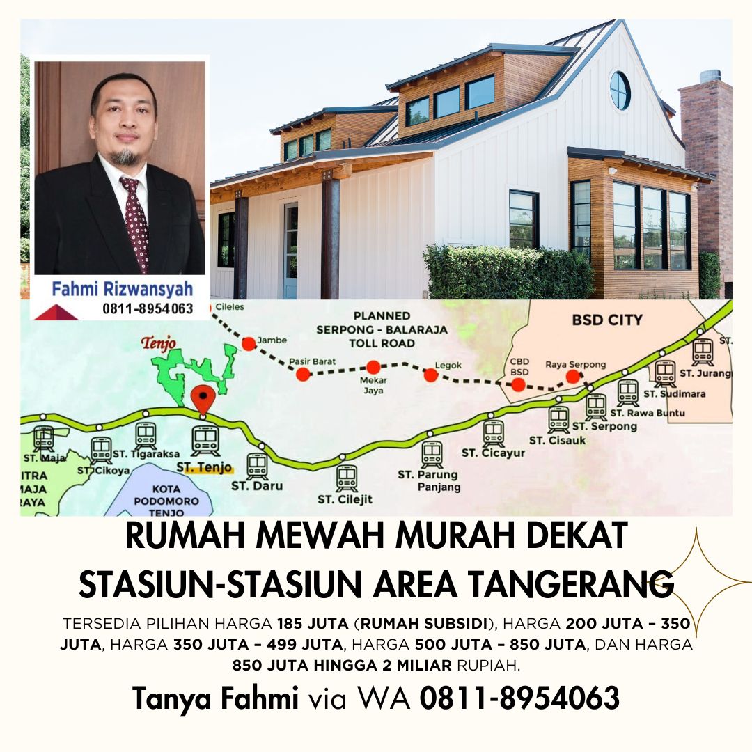 Rumah Dekat Stasiun Tangerang